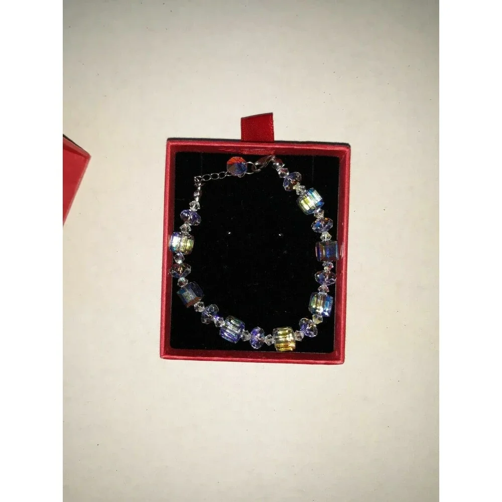 Costume White Cubic Zirconia CZ Tennis Bracelet Gift 8